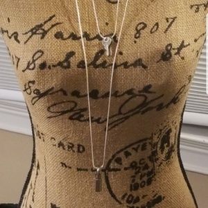 AUTHENTIC PRADA LOCK & KEYS ON 2 NECKLACES